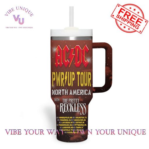 AC DC Powerup Tour North America With The Pretty Reckless Stanley Tumbler