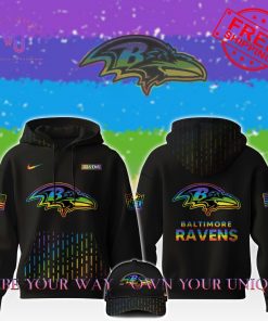 Baltimore Ravens NFL x Happy Pride Month 2024 Limited Edition Hoodie