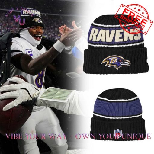 Baltimore Ravens With Lamar Jackson MVP Limited Edition Beanie