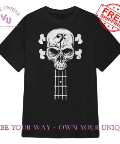 Bass Player Bass Skull Skeleton Rock n Roll Music T-Shirt