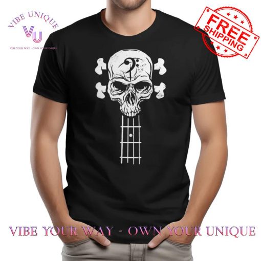 Bass Player Bass Skull Skeleton Rock n Roll Music T-Shirt