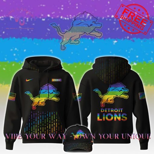 Detroit Lions NFL x Happy Pride Month 2024 Limited Edition Hoodie