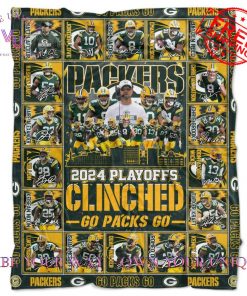 Green Bay Packers 2024 Playoffs Clinched Limited Edition Blanket