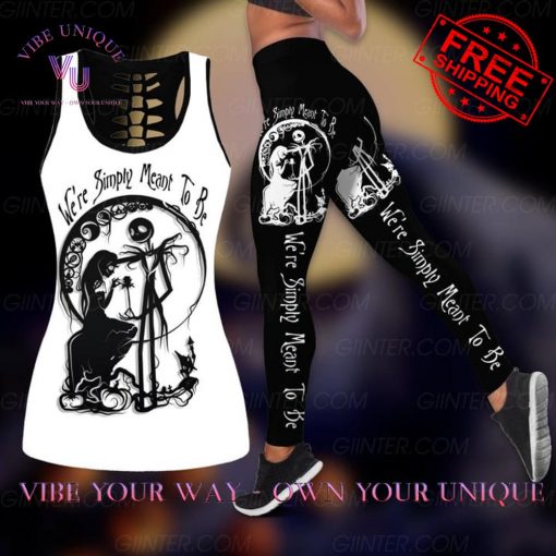 Jack Skellington We Are Simply Meant To Be Hollow Tank Top Leggings