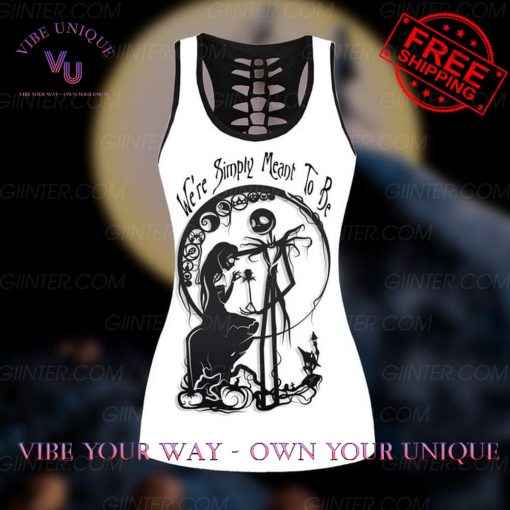 Jack Skellington We Are Simply Meant To Be Hollow Tank Top Leggings