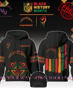 Los Angeles Chargers NFL Black History Month 2024 Limited Edition Hoodie