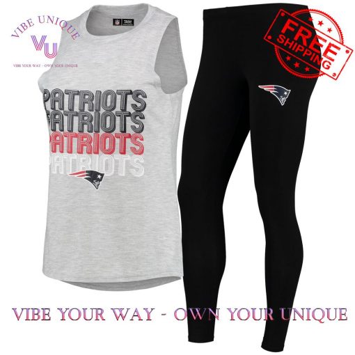 New England Patriots Concepts Sport Hollow Tank Top Leggings