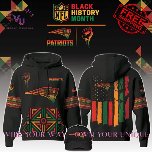 New England Patriots NFL Black History Month 2024 Limited Edition Hoodie