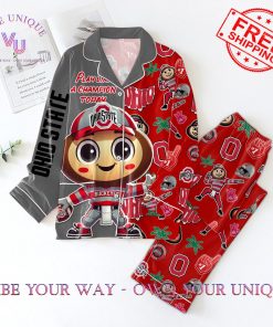 Ohio State Button Down Premium Pajamas Set