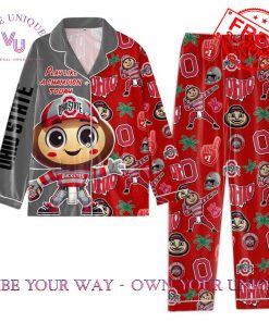 Ohio State Button Down Premium Pajamas Set