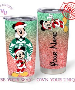 Personalization Disney Mickey Chrismas Limited Edition Tumbler