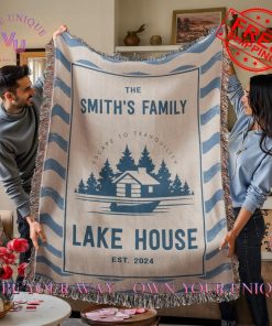 Personalized Family Name Lakehouse Lovers Limited Edition Blanket