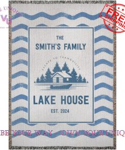 Personalized Family Name Lakehouse Lovers Limited Edition Blanket