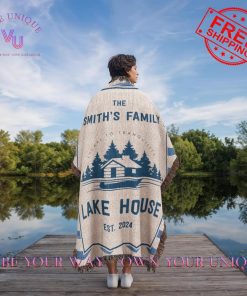 Personalized Family Name Lakehouse Lovers Limited Edition Blanket