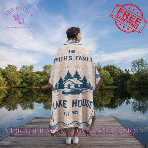 Personalized Family Name Lakehouse Lovers Limited Edition Blanket