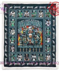 Philadelphia Eagles NFC 2024 Limited Edition Blanket