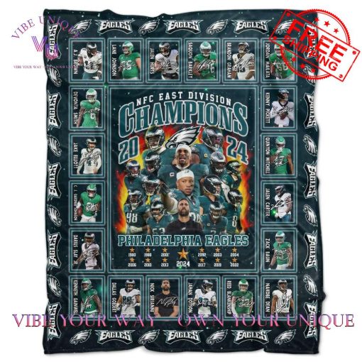 Philadelphia Eagles NFC 2024 Limited Edition Blanket