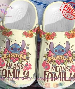 Stitch Ohana Means Family Speacial Edition Crocs