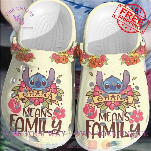 Stitch Ohana Means Family Speacial Edition Crocs