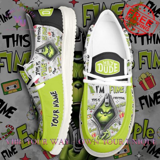 The Grinch Personalized Limited Edition Hey Dude Shoes