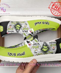 The Grinch Personalized Limited Edition Hey Dude Shoes