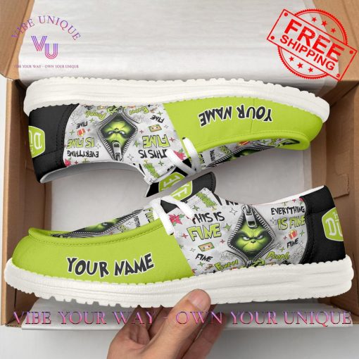 The Grinch Personalized Limited Edition Hey Dude Shoes