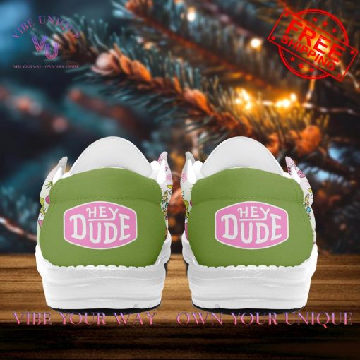 The Grinch Xmas Personalized Limited Edition Hey Dude Shoes