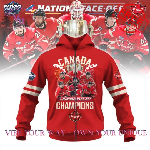 4 Nations Face-Off 2025 Canada Champions Special Edition Hoodie