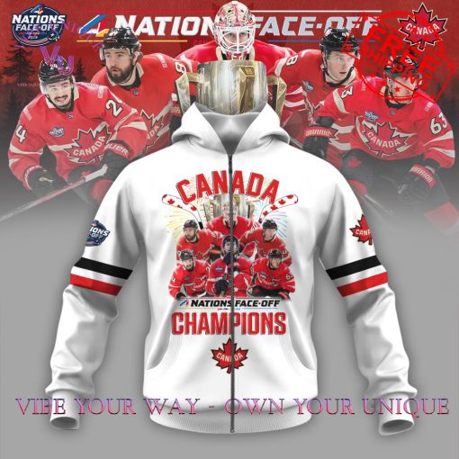 4 Nations Face-Off 2025 Canada Champions Special Edition Hoodie