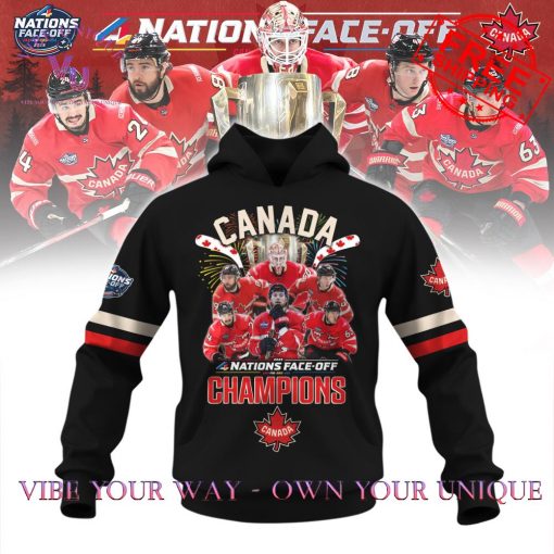 4 Nations Face-Off 2025 Canada Champions Special Edition Hoodie