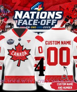 4 Nations FaceOff 2025 Canada Personalized Special Edition Hockey Jersey Collection 10