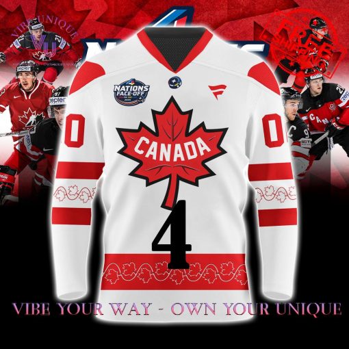 4 Nations Face-Off 2025 Canada Personalized Special Edition Hockey Jersey Collection