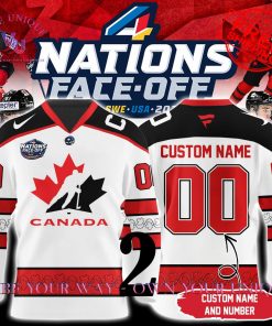 4 Nations FaceOff 2025 Canada Personalized Special Edition Hockey Jersey Collection 4