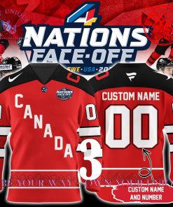 4 Nations FaceOff 2025 Canada Personalized Special Edition Hockey Jersey Collection 7