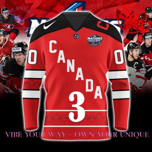 4 Nations Face-Off 2025 Canada Personalized Special Edition Hockey Jersey Collection