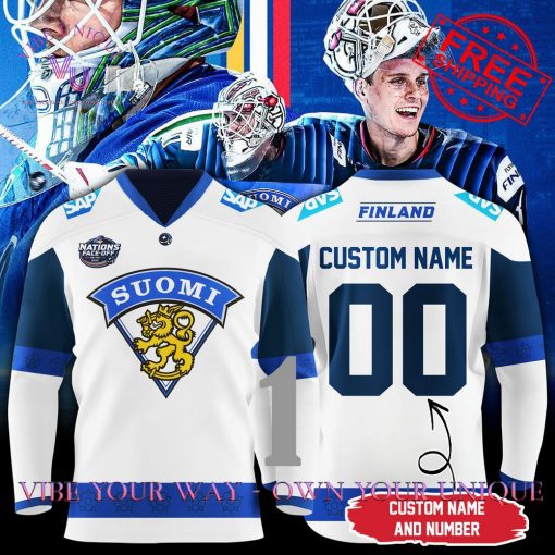 4 Nations Face-Off 2025 Finland Personalized Special Edition Hockey Jersey Collection