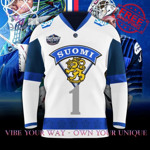 4 Nations Face-Off 2025 Finland Personalized Special Edition Hockey Jersey Collection