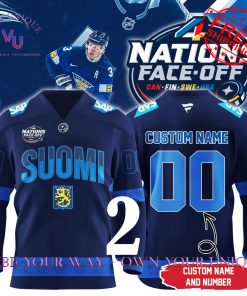 4 Nations FaceOff 2025 Finland Personalized Special Edition Hockey Jersey Collection 4