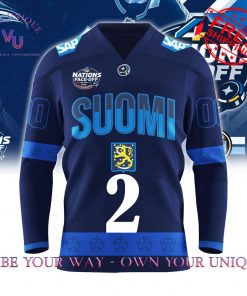 4 Nations FaceOff 2025 Finland Personalized Special Edition Hockey Jersey Collection 5