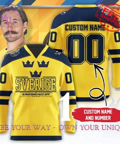 4 Nations Face-Off 2025 Sweden Personalized Special Edition Hockey Jersey Collection