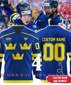 4 Nations FaceOff 2025 Sweden Personalized Special Edition Hockey Jersey Collection 10