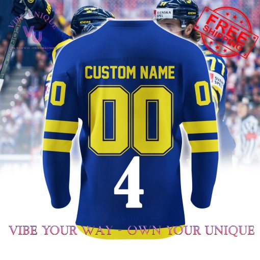 4 Nations Face-Off 2025 Sweden Personalized Special Edition Hockey Jersey Collection