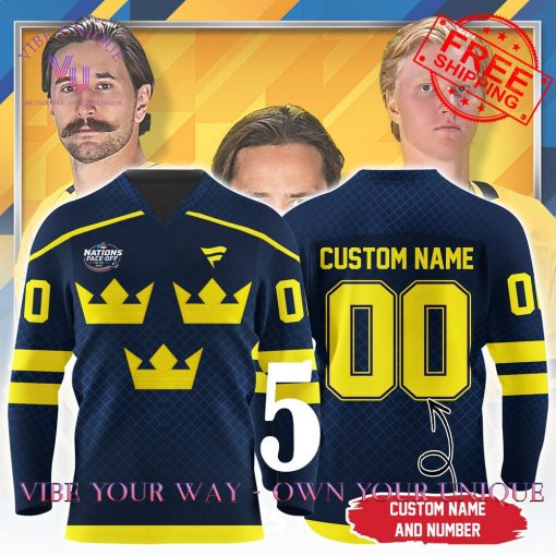 4 Nations Face-Off 2025 Sweden Personalized Special Edition Hockey Jersey Collection