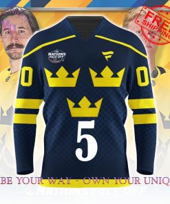 4 Nations FaceOff 2025 Sweden Personalized Special Edition Hockey Jersey Collection 14