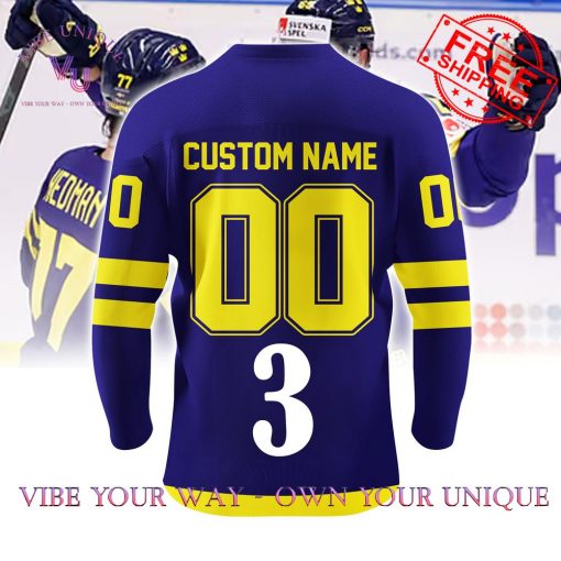 4 Nations Face-Off 2025 Sweden Personalized Special Edition Hockey Jersey Collection