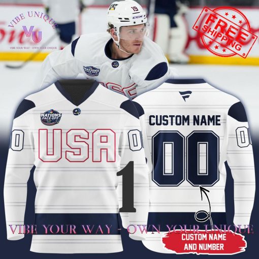 4 Nations Face-Off 2025 USA Personalized Special Edition Hockey Jersey Collection