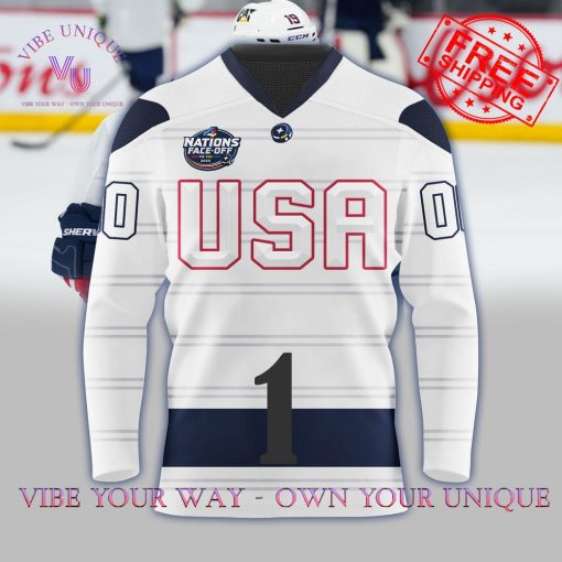 4 Nations Face-Off 2025 USA Personalized Special Edition Hockey Jersey Collection