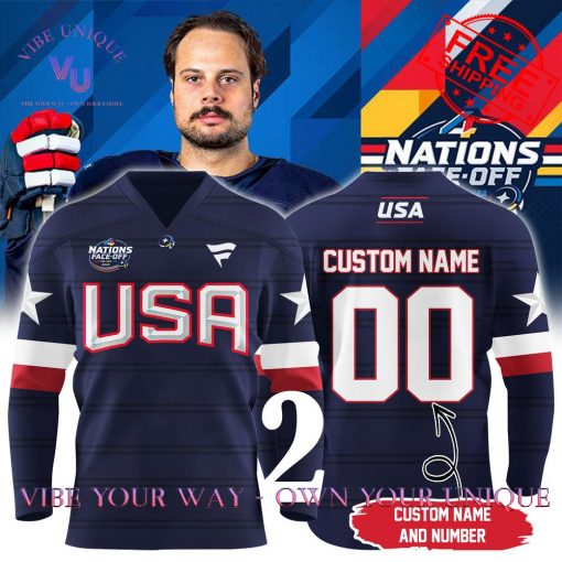 4 Nations Face-Off 2025 USA Personalized Special Edition Hockey Jersey Collection