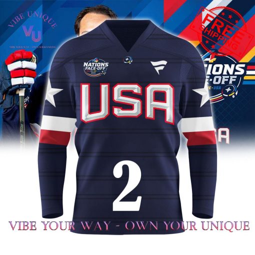 4 Nations Face-Off 2025 USA Personalized Special Edition Hockey Jersey Collection