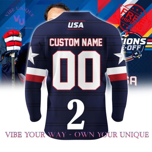 4 Nations Face-Off 2025 USA Personalized Special Edition Hockey Jersey Collection